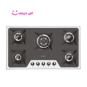 اجاق گاز شيشه ای 5 شعله پرنيان استيل کد PB 5214
