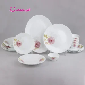 سرویس ۲۵ پارچه پیچ ماهک صورتی ایروپال