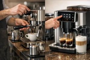 تفاوت اسپرسوسازهای نیمه اتوماتیک و اتوماتیک